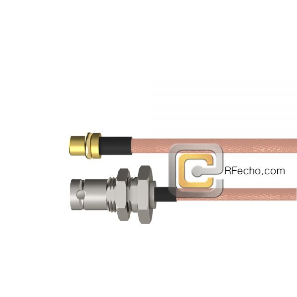 MMCX Plug to BNC Female Bulkhead RG-316 Coax and RoHS F065-271S0-220S1-30-N MMCX Plug to BNC Female Bulkhead RG-316 Coax and RoHS F065-271S0-220S1-30-N