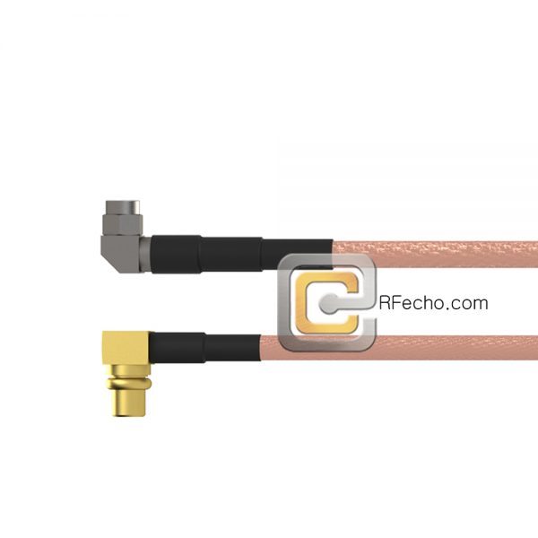 Right Angle SMA Male to Right Angle MMCX Plug RG-316 Coax and RoHS F065-321R0-271R0-30-N Right Angle SMA Male to Right Angle MMCX Plug RG-316 Coax and RoHS F065-321R0-271R0-30-N