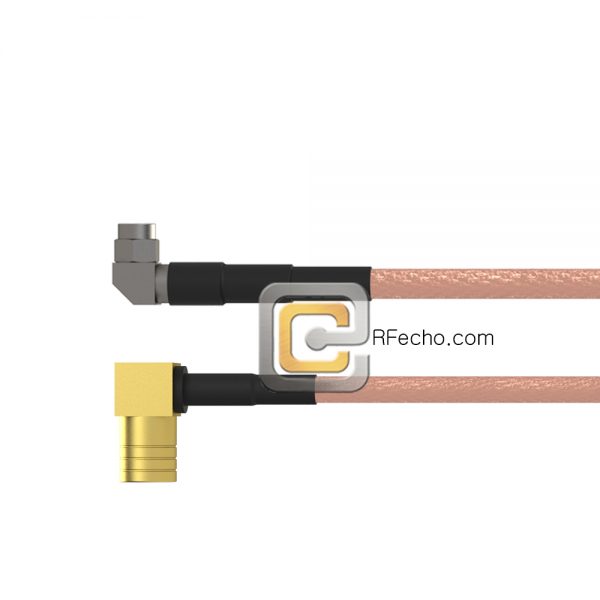 Right Angle SMA Male to Right Angle SMB Plug RG-316 Coax and RoHS F065-321R0-331R0-30-N Right Angle SMA Male to Right Angle SMB Plug RG-316 Coax and RoHS F065-321R0-331R0-30-N