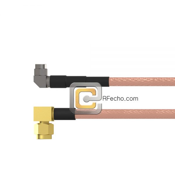 Right Angle SMA Male to Right Angle SMC Plug RG-316 Coax and RoHS F065-321R0-341R0-30-N Right Angle SMA Male to Right Angle SMC Plug RG-316 Coax and RoHS F065-321R0-341R0-30-N