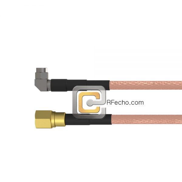 Right Angle SMA Male to SMC Plug RG-316 Coax and RoHS F065-321R0-341S0-30-N Right Angle SMA Male to SMC Plug RG-316 Coax and RoHS F065-321R0-341S0-30-N