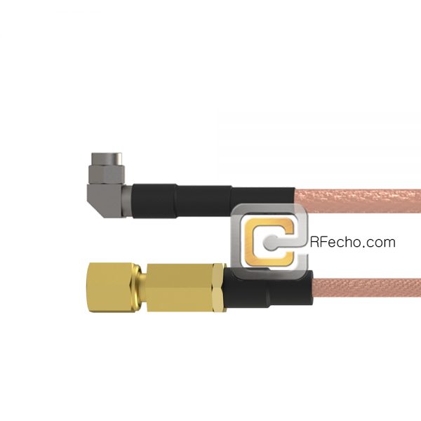 Right Angle SMA Male to SSMC Plug RG-316 Coax and RoHS F065-321R0-381S0-30-N Right Angle SMA Male to SSMC Plug RG-316 Coax and RoHS F065-321R0-381S0-30-N