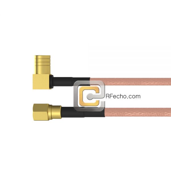 Right Angle SMB Plug to SMC Plug RG-316 Coax and RoHS F065-331R0-341S0-30-N Right Angle SMB Plug to SMC Plug RG-316 Coax and RoHS F065-331R0-341S0-30-N