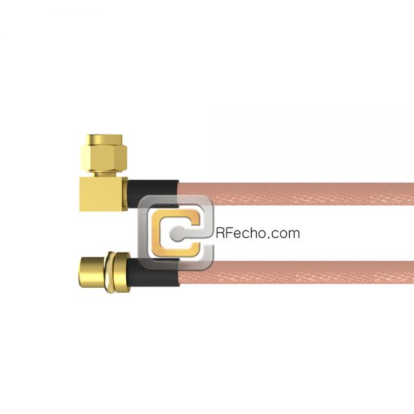 Right Angle SMC Plug to MMCX Plug RG-316 Coax and RoHS F065-341R0-271S0-30-N Right Angle SMC Plug to MMCX Plug RG-316 Coax and RoHS F065-341R0-271S0-30-N
