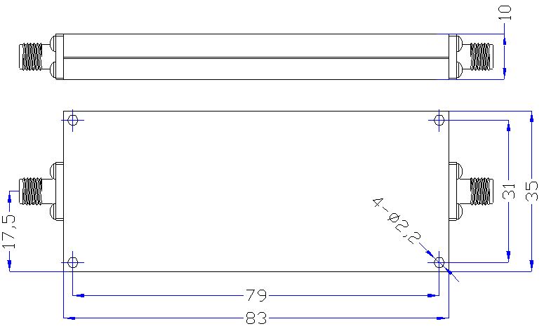 DC-2.0GHz, ≥50dB @ 2.5-13GHz, Low Pass Cavity Filter OLP-2000-B 01