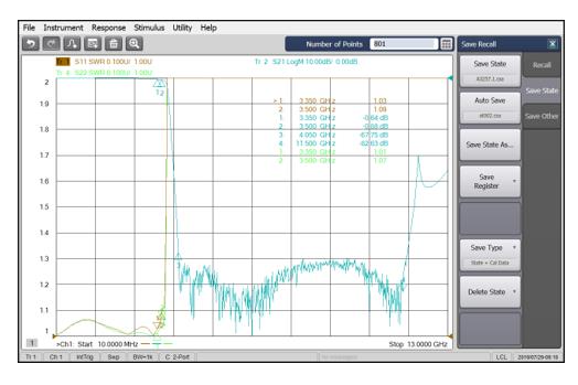 DC-3.5GHz, Rejection ≥60dB @ 4.05~11.5GHz, Low Pass Cavity Filter OLP-3500 02