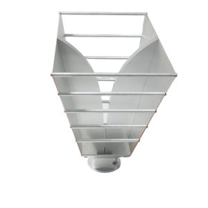 Broadband dual ridged horn antenna, frequency ranges from 0.8-12GHz, 10.5dBi Gain