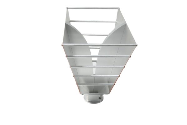 Broadband dual ridged horn antenna, frequency ranges from 0.8-12GHz, 10.5dBi Gain
