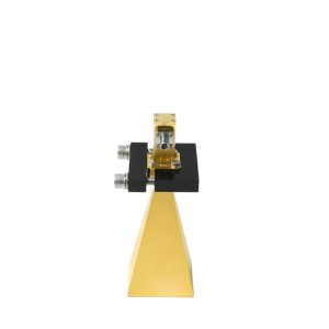 Broadband dual ridged horn antenna with a frequency range of 18 to 40GHz