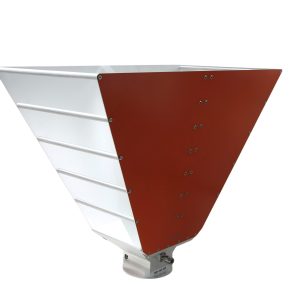 Broadband dual ridged horn antenna 0.4-6GHz, 10.5dBi Gain