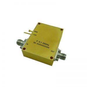 Ultra Wide Band Low Noise Amplifier From 0.1GHz to 20GHz With a Nominal 30dB Gain NF 3.5dB SMA Connectors