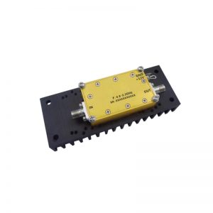 Ultra Wide Band Low Noise Amplifier From 0.8GHz to 2.2GHz With a Nominal 49dB Gain NF 1.5dB SMA Connectors