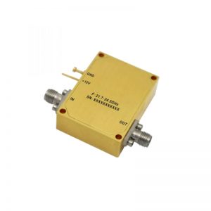 Ultra Wide Band Low Noise Amplifier From 21.7GHz to 24.5GHz With a Nominal 34dB Gain NF 2.2dB SMA Connectors