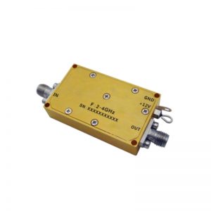 Ultra Wide Band Low Noise Amplifier From 2GHz to 4GHz With a Nominal 44dB Gain NF 1.8dB SMA Connectors