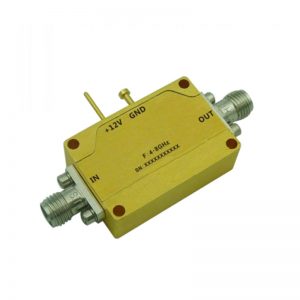 Ultra Wide Band Low Noise Amplifier From 4GHz to 8GHz With a Nominal 24dB Gain NF 1.5dB SMA Connectors