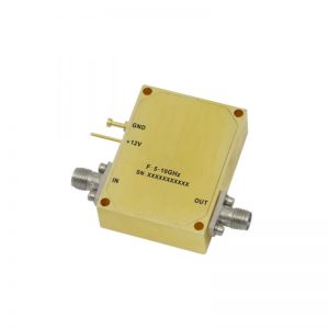 Ultra Wide Band Low Noise Amplifier From 5GHz to 10GHz With a Nominal 38dB Gain NF 2.3dB SMA Connectors