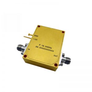 Ultra Wide Band Low Noise Amplifier From 16GHz to 24GHz With a Nominal 44dB Gain NF 1.8dB 2.92mm Connectors