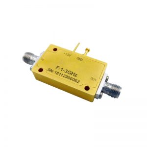 Ultra Wide Band Low Noise Amplifier From 0.1GHz to 4GHz With a Nominal 34dB Gain NF 3dB SMA Connectors