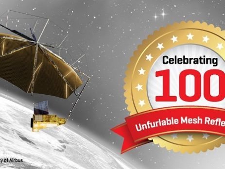 Harris Celebrates Production of its 100th Satellite Mesh Reflector for Space