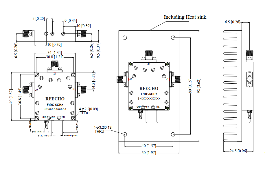 Absorptive Coaxial SP2T Switch DC - 6GHz .OSR0200000600A Absorptive Coaxial SP2T Switch DC - 6GHz .OSR0200000600A