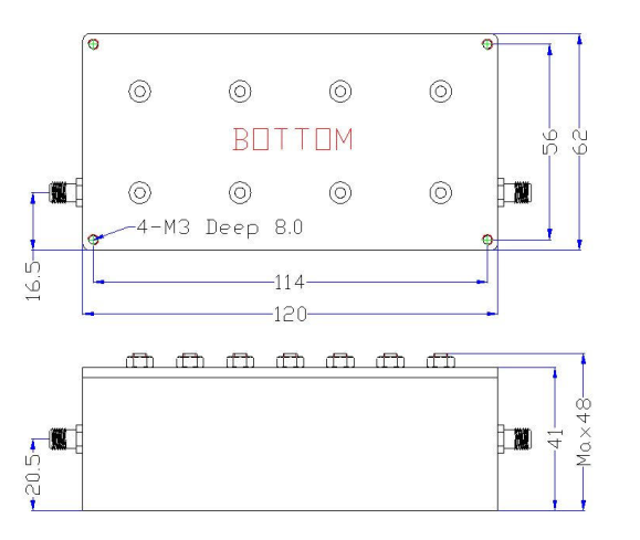 Bandpass Filter From 880MHz To 915MHz With SMA-Female Connectors Bandpass Filter From 880MHz To 915MHz With SMA-Female Connectors