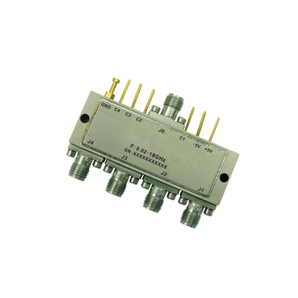 Absorptive Coaxial   SP4T Switch from 0.02GHz to 18GHz .OSA0400021800C