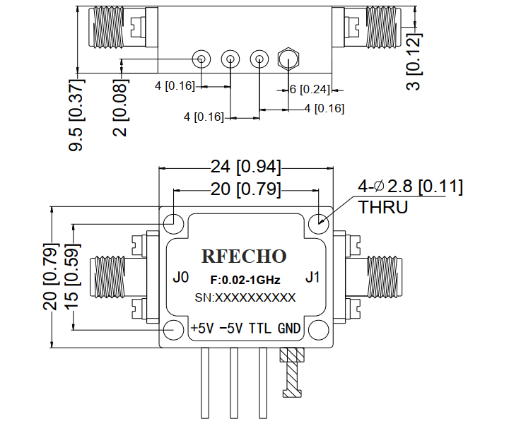 Absorptive Coaxial   SPST Switch from 0.02GHz to 1GHz .OSA0100020100A