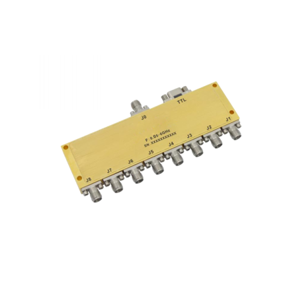 Absorptive Coaxial   SP8T Switch from 0.05GHz to 6GHz .OSA0800050600C