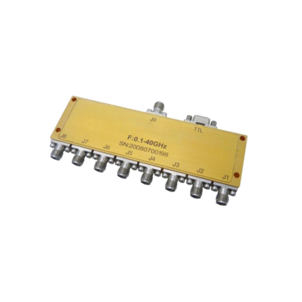 Absorptive Coaxial   SP8T Switch from 0.1GHz to 40GHz .OSA0800104000B