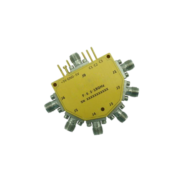 Absorptive Coaxial   SP4T Switch from 0.2GHz to 18GHz .OSA0400201800H-A