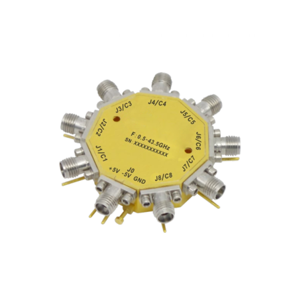 Absorptive Coaxial   SP8T Switch from 0.5GHz to 43.5GHz .OSA0800504350A