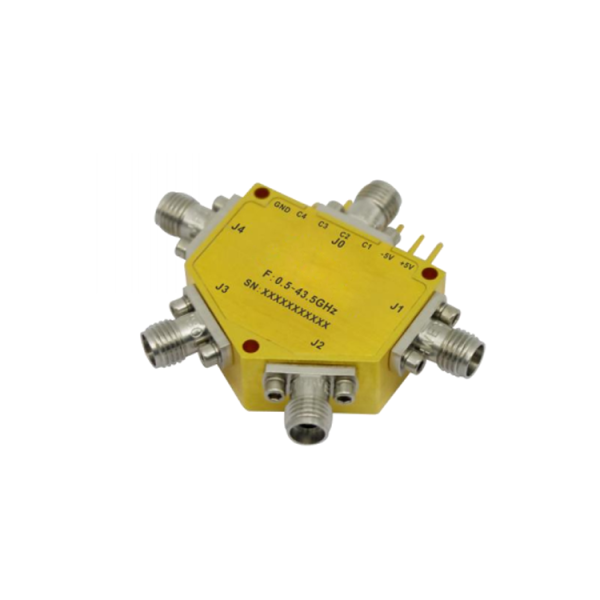 Absorptive Coaxial   SP4T Switch from 0.5GHz to 43.5GHz .OSA0400504350A