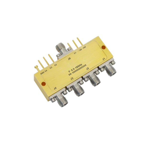 Absorptive Coaxial   SP4T Switch from 0.5GHz to 18GHz .OSA0400501800B