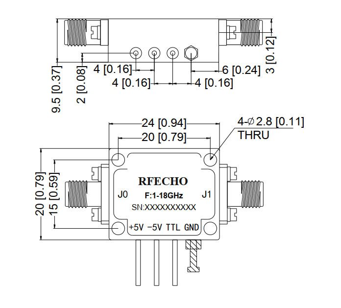 Absorptive Coaxial   SPST Switch from 1GHz to 18GHz .OSA0101001800A