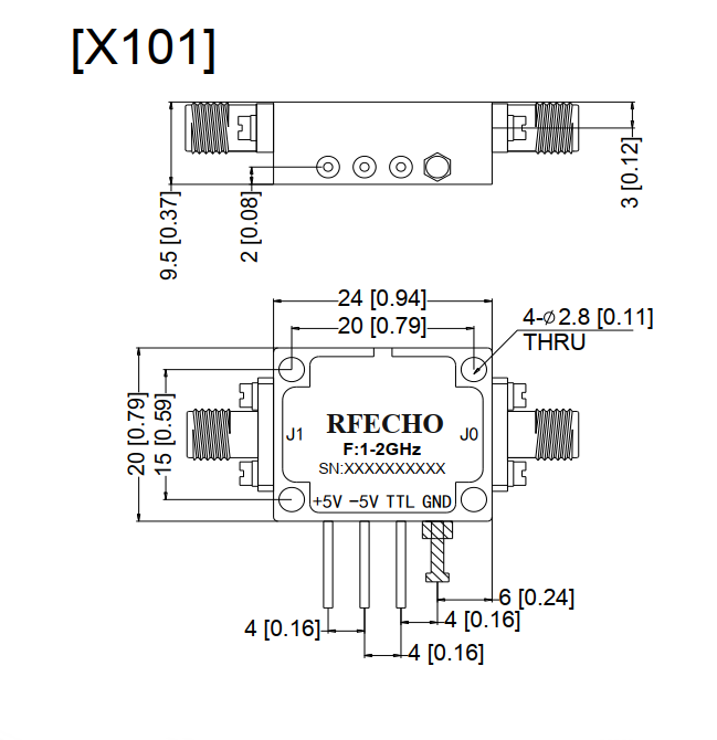 Absorptive Coaxial   SPST Switch from 1GHz to 2GHz .OSR0101000200A