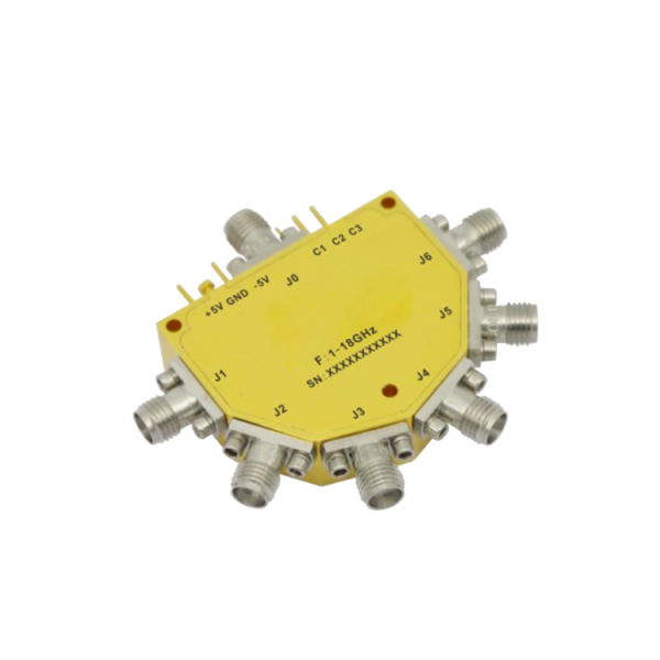 Absorptive Coaxial   SP6T Switch from 1GHz to 18GHz .OSA0601001800B