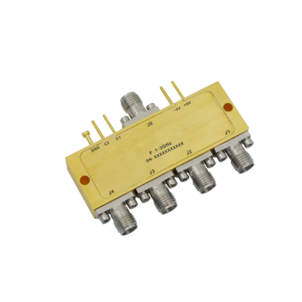 Absorptive Coaxial   SP4T Switch from 1GHz to 2GHz .OSA0401000200A