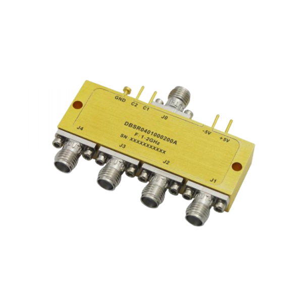 Absorptive Coaxial   SP4T Switch from 1GHz to 2GHz .OSR0401000200A