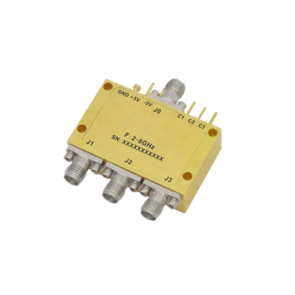 Absorptive Coaxial   SP3T Switch from 2GHz to 8GHz .OSA0302000800A