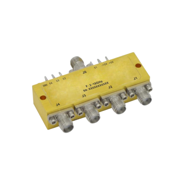 Absorptive Coaxial   SP4T Switch from 2GHz to 18GHz .OSA0402001800D