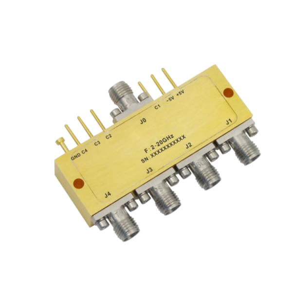 Absorptive Coaxial   SP4T Switch from 2GHz to 20GHz .OSA0402002000A