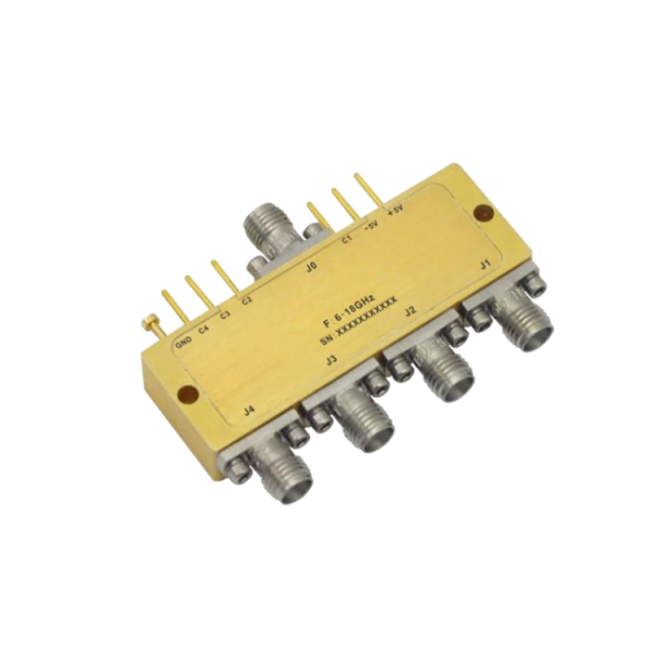 Absorptive Coaxial   SP4T Switch from 6GHz to 18GHz .OSR0406001800A