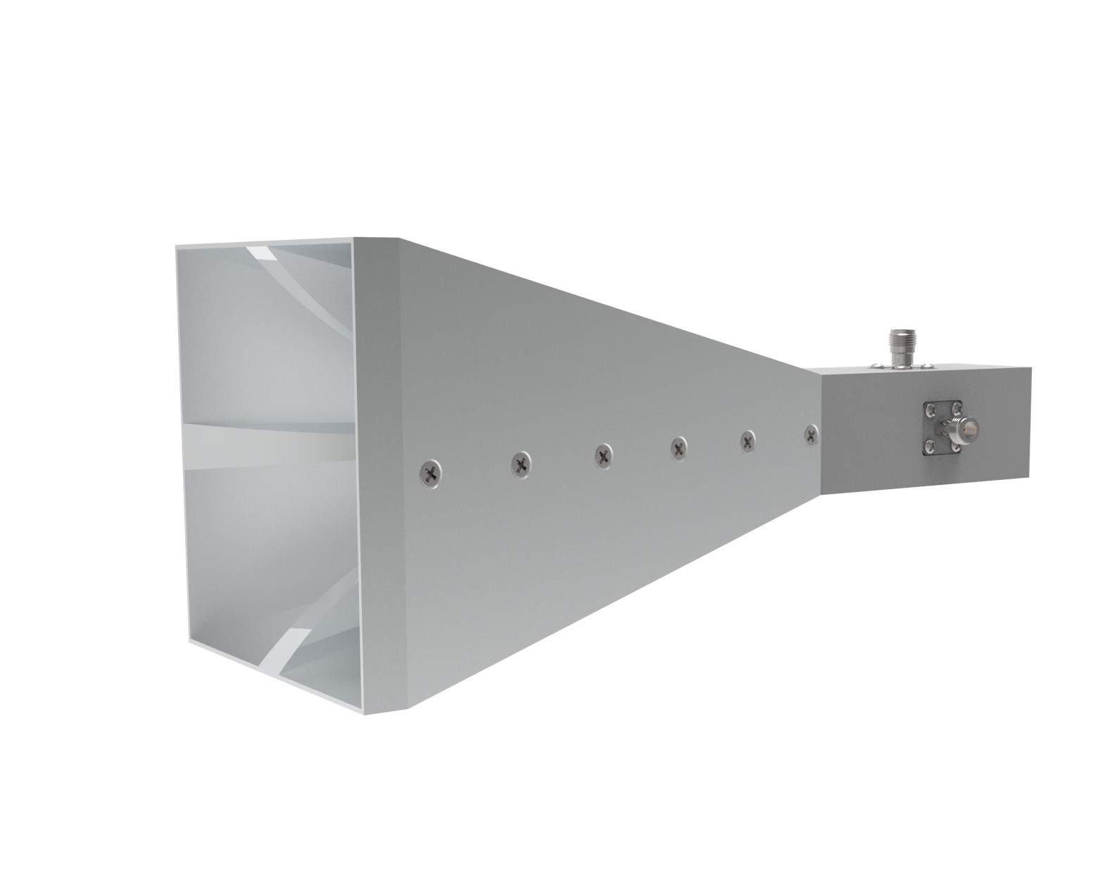 6 GHz to 18 GHz,12 dBi to 17 dBi Gain, 2 -SMA Connectors, Dual Polarized Horn Antenna ODPA-60180-85mm