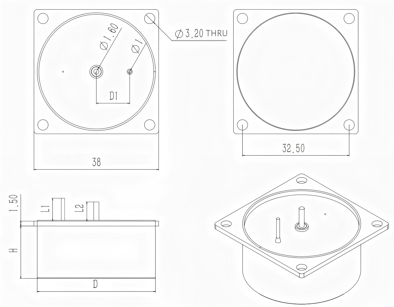 100 V / 3600 uF CAK36F Hermetically Sealed High-Energy Composite Tantalum Capacitor-Outline