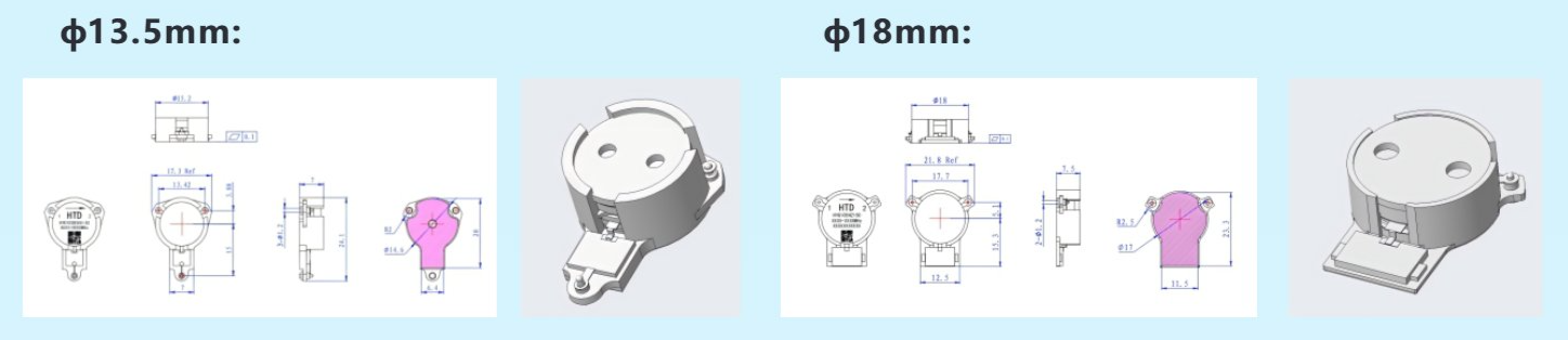 0.925 GHz to 0.96 GHz, 0.3 dB Insertion Loss, 20.0 dB Isolation, SMD Series Isolators Isolator-OHYG103B-925-960-Outline