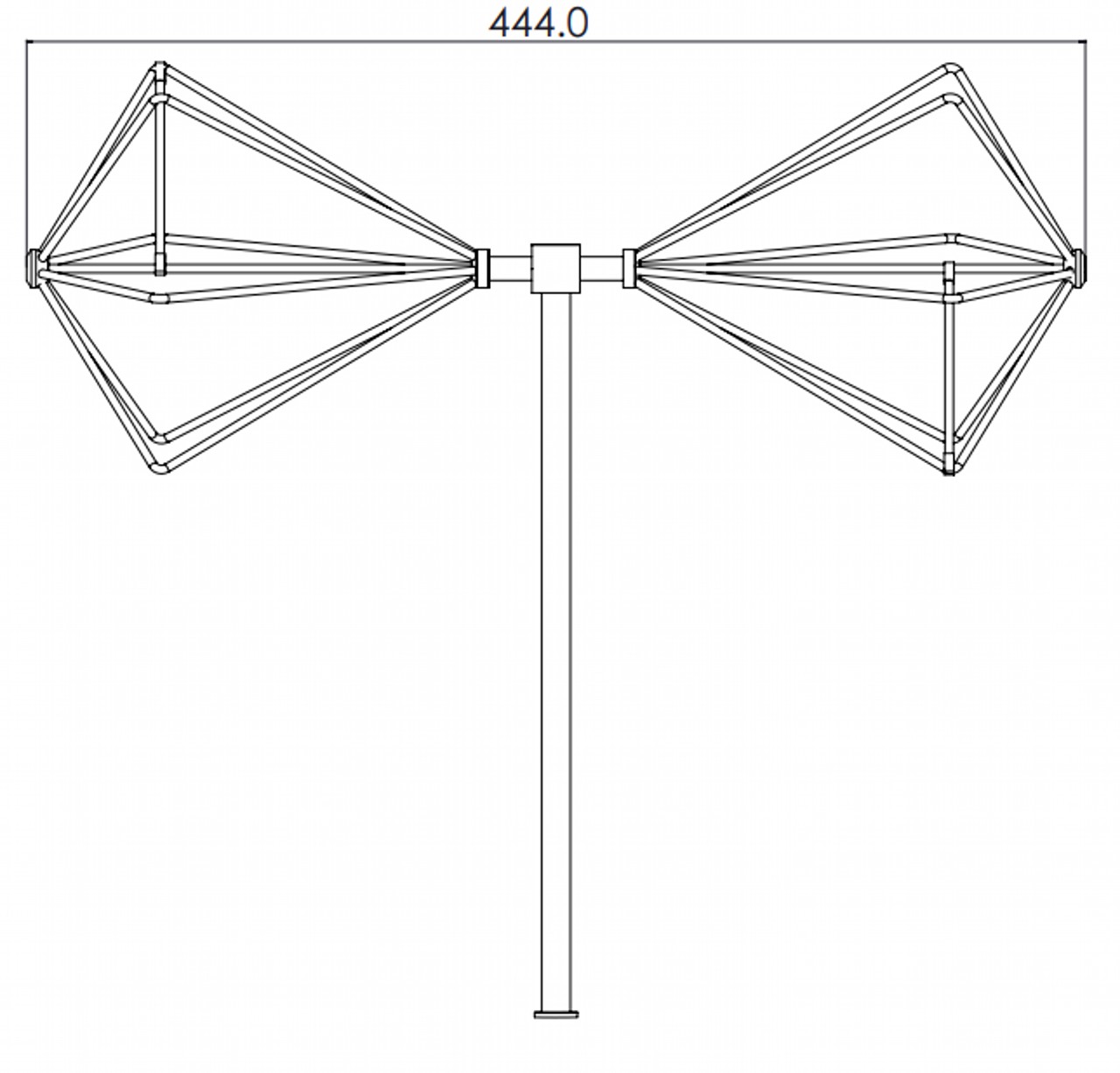 Biconical Antenna 30 MHz to 1000 MHz for EMI/EMC Testing