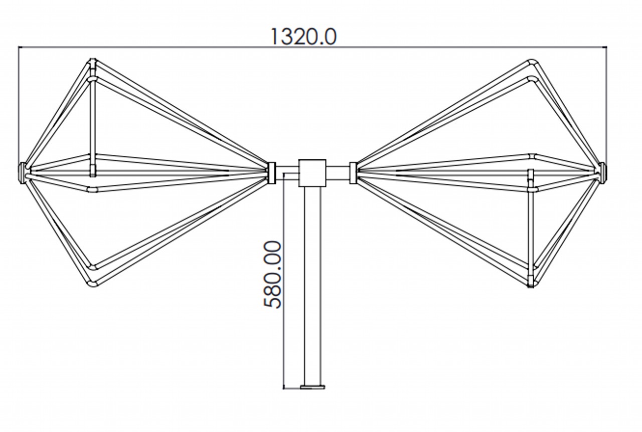 onical Antenna 30 MHz to 300 MHz for EMI/EMC Testing