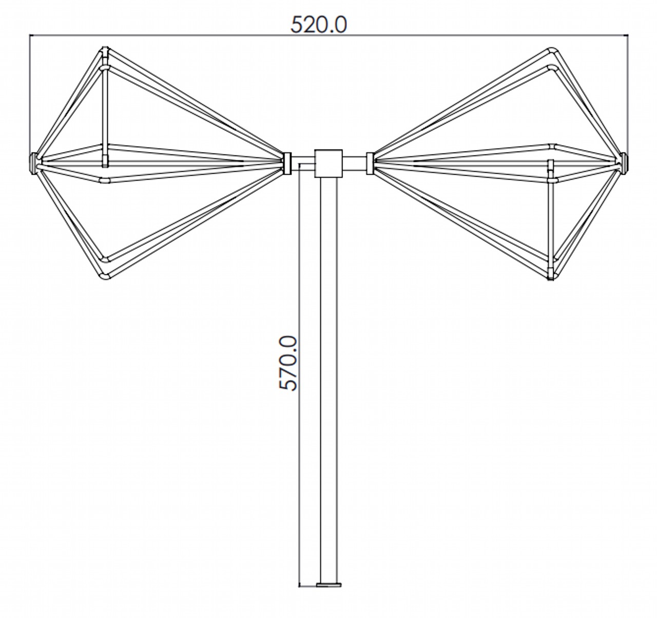 Biconical Antenna 160 MHz to 1100 MHz for EMI/EMC Testing