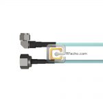 Low Loss Right Angle N Male to N Male, 18 GHz,  LL142 Coax and RoHS