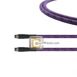 Low Loss SMA Female Bulkhead to SMA Female, 26.5 GHz, composite LL142 Coax and RoHS